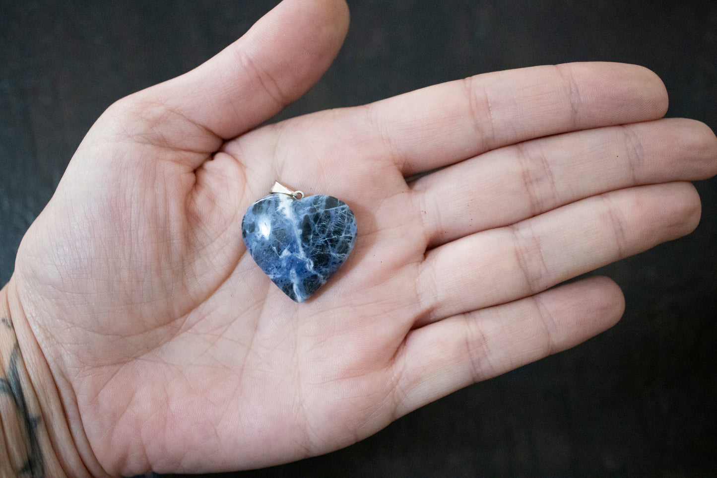 Ciondolo di Sodalite - cuore