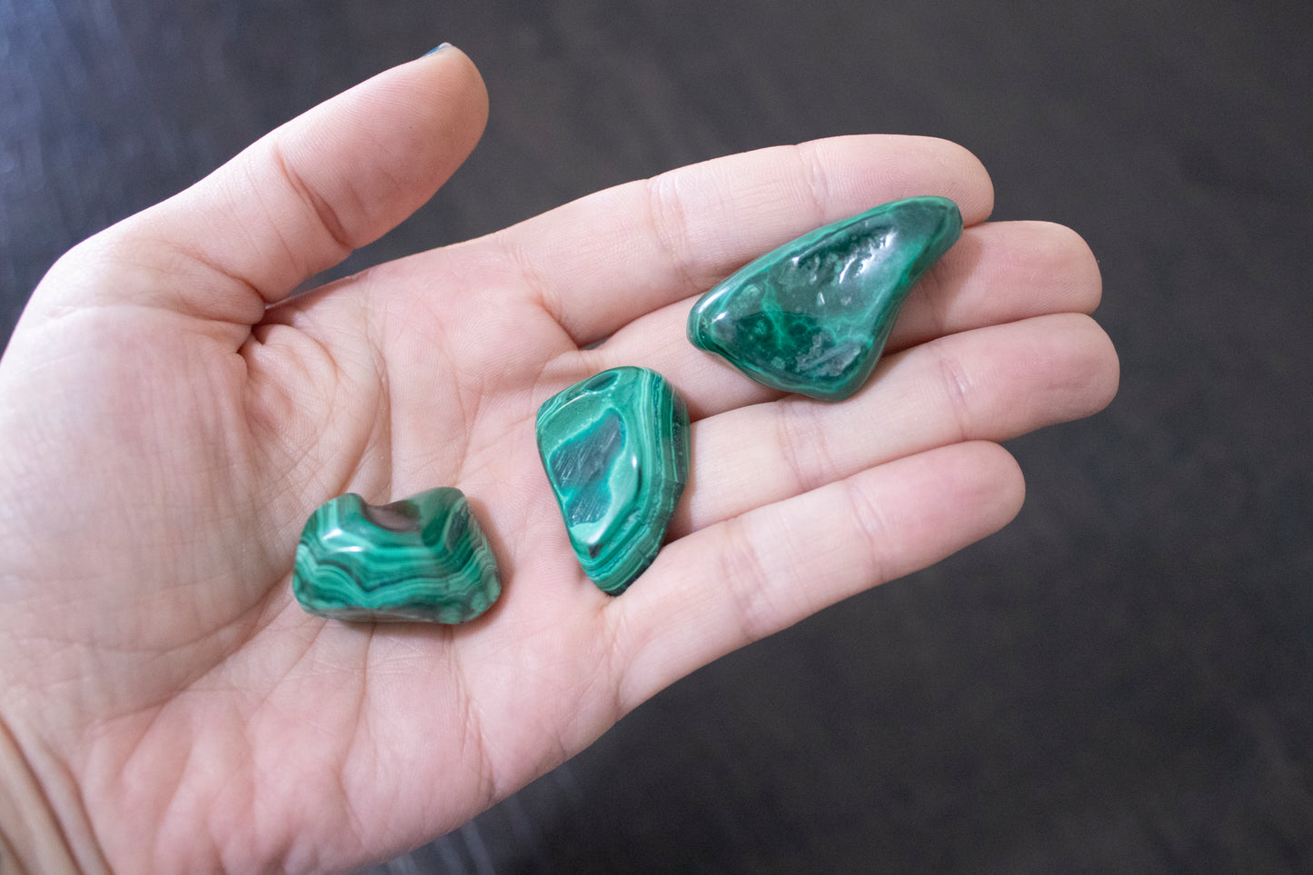 Malachite burattato